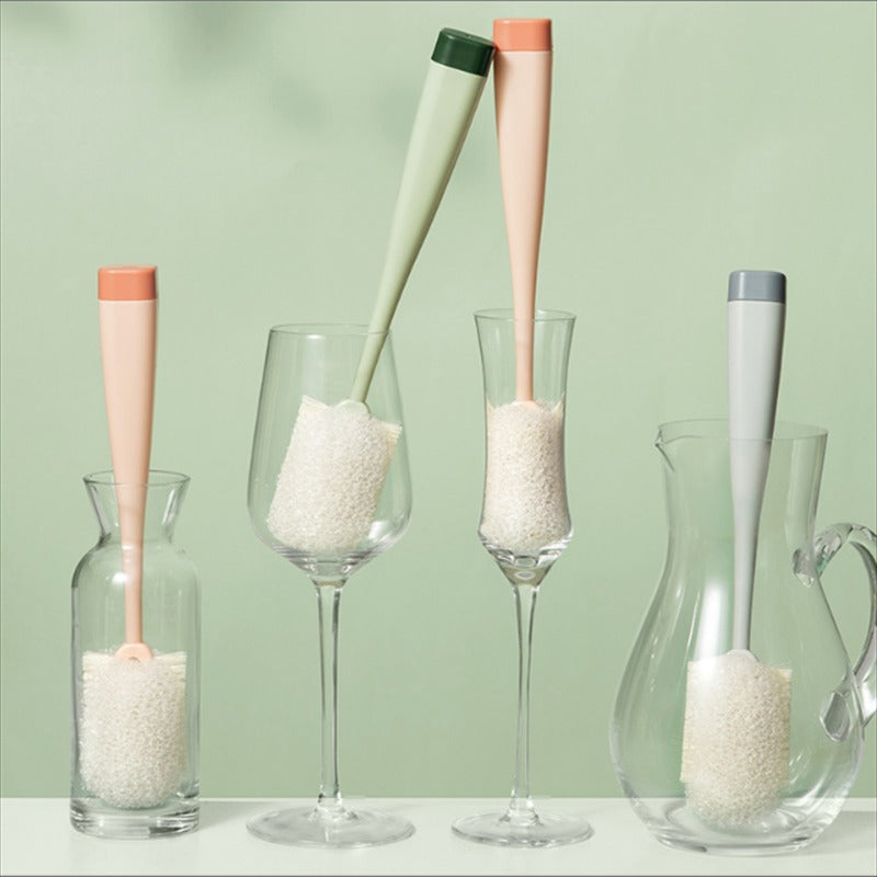 Removable Sponge Washing Brush Long Straight